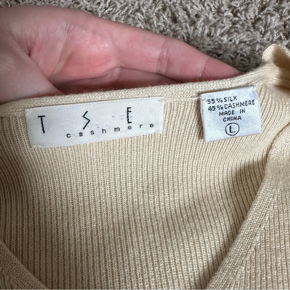 TSE Cashmere / Silk Beige Sweater